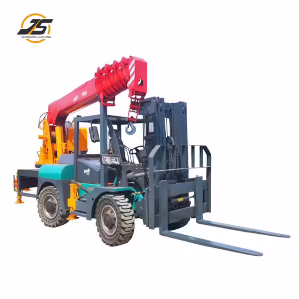 T35 Rough Terrain Forklift Tail Crane