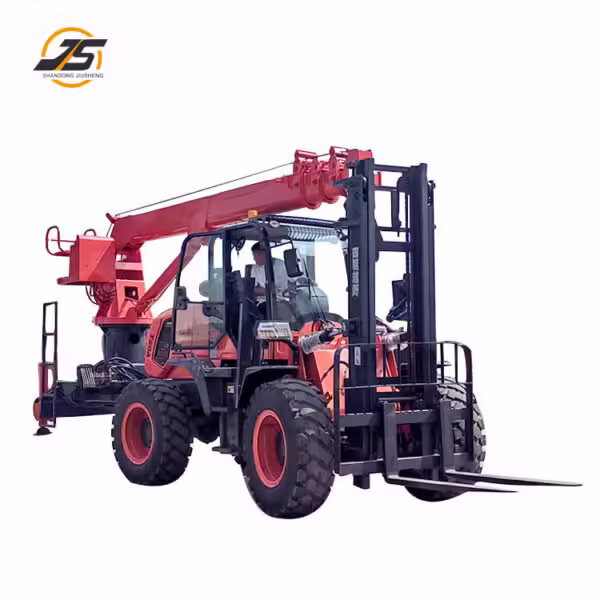 T50 Rough Terrain Forklift Tail Crane