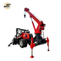 T50 Rough Terrain Forklift Tail Crane