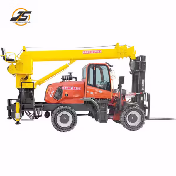 T50 Rough Terrain Forklift Tail Crane