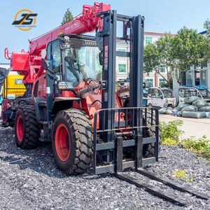 T50 Rough Terrain Forklift Tail Crane