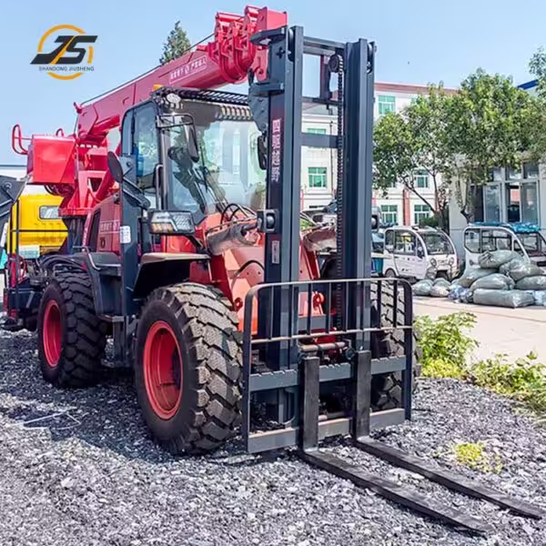 T50 Rough Terrain Forklift Tail Crane
