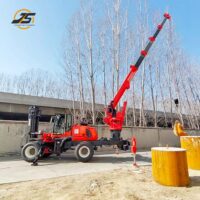 T60 Rough Terrain Forklift Tail Crane