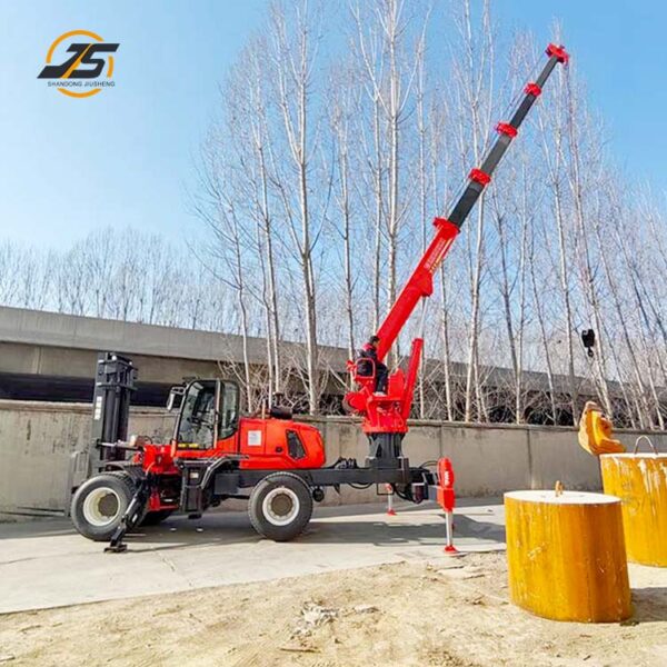 T60 Rough Terrain Forklift Tail Crane