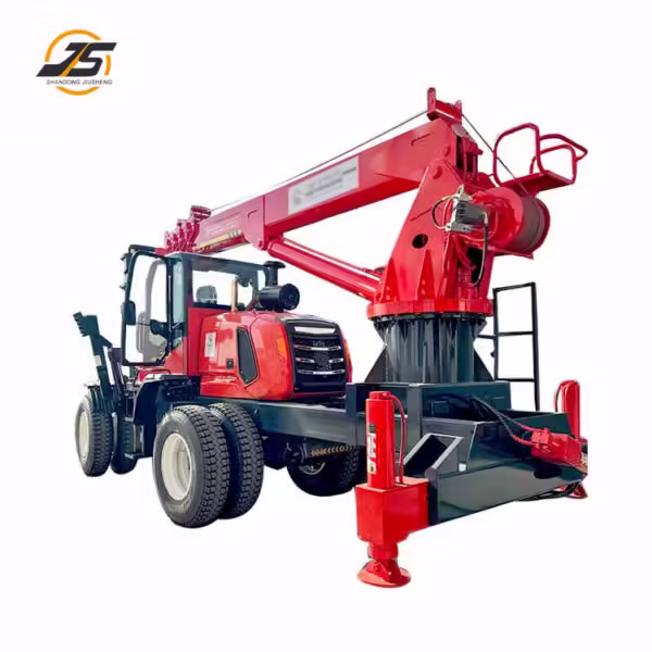 T80 Rough Terrain Forklift Tail Crane