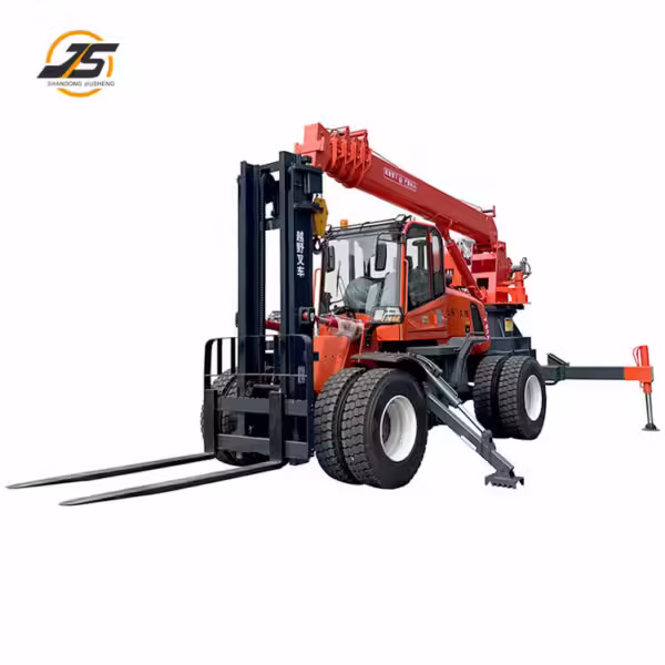 T80 Rough Terrain Forklift Tail Crane